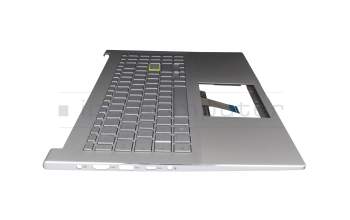 0KN1-AU6GE12 Original Pega Tastatur inkl. Topcase DE (deutsch) silber/silber mit Backlight