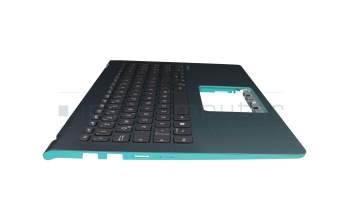 0KNB-5610GE00 Original Asus Tastatur inkl. Topcase DE (deutsch) schwarz/türkis mit Backlight