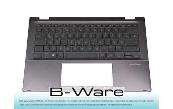 0KNB0-26VG00 Original Asus Tastatur inkl. Topcase DE (deutsch) grau/grau mit Backlight B-Ware