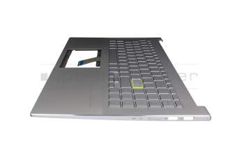 0KNB0-560HGE00 Original Pega Tastatur inkl. Topcase DE (deutsch) silber/silber mit Backlight