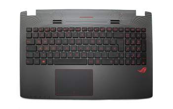 0KNB0-622GGE00 Original Asus Tastatur inkl. Topcase DE (deutsch) schwarz/schwarz mit Backlight