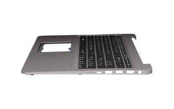 0KNB0-662QUI00 Original Asus Tastatur inkl. Topcase US (englisch) schwarz/grau mit Backlight