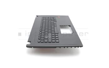 0KNB0-6676GE00 Original Asus Tastatur inkl. Topcase DE (deutsch) schwarz/schwarz mit Backlight RGB