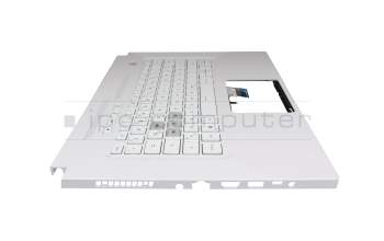 0KNR0-261DGE00 Original Asus Tastatur inkl. Topcase DE (deutsch) weiß/weiß mit Backlight