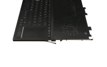 0KNR0-661DGE00 Original Asus Tastatur inkl. Topcase DE (deutsch) schwarz/schwarz mit Backlight