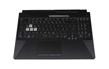 0KNR0-661VGE00 Original Asus Tastatur inkl. Topcase DE (deutsch) schwarz/transparent/schwarz mit Backlight