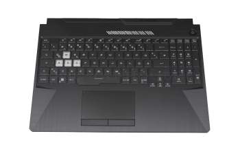 0KNR0-681WGE00 Original Asus Tastatur DE (deutsch) schwarz/transparent mit Backlight