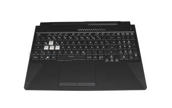 0KNR0-681WGE00 Original Asus Tastatur inkl. Topcase DE (deutsch) schwarz/transparent/schwarz mit Backlight