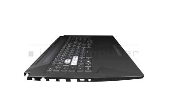 0KNR0-6919GE00 Original Asus Tastatur inkl. Topcase DE (deutsch) schwarz/transparent/schwarz mit Backlight