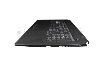 0KNR0-6919GE00 Original Asus Tastatur inkl. Topcase DE (deutsch) schwarz/transparent/schwarz mit Backlight