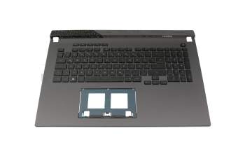 0KNR0-691PGE00 Original Asus Tastatur inkl. Topcase DE (deutsch) schwarz/grau mit Backlight