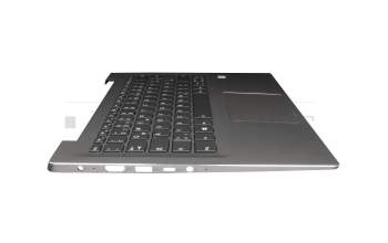 0KO00TI Original Lenovo Tastatur inkl. Topcase DE (deutsch) grau/bronze mit Backlight (ohne Fingerprint)