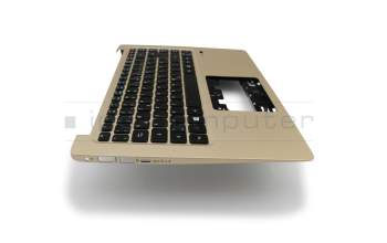 0NK1-092GE13 Original Acer Tastatur inkl. Topcase DE (deutsch) schwarz/gold mit Backlight