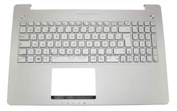 90NB00K1-R31FR0 Original Asus Tastatur inkl. Topcase FR (französisch) silber/silber mit Backlight