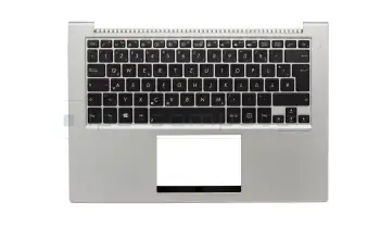 90NB0511-R31GE0 Original Asus Tastatur inkl. Topcase DE (deutsch) schwarz/silber mit Backlight
