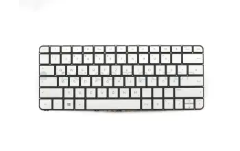 801508-041 Original HP Tastatur DE (deutsch) silber mit Backlight
