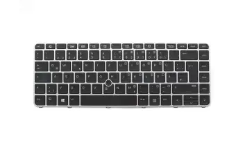 Tastatur DE (deutsch) schwarz mit Backlight und Mouse-Stick original für HP EliteBook 840 G3
