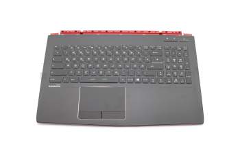957-16J52E-C06 Original MSI Tastatur inkl. Topcase DE (deutsch) schwarz/schwarz mit Backlight