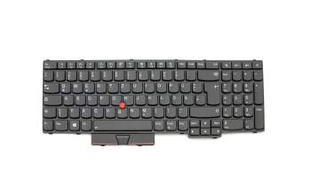 01HW212 Original Lenovo Tastatur DE (deutsch) schwarz/schwarz matt mit Backlight und Mouse-Stick