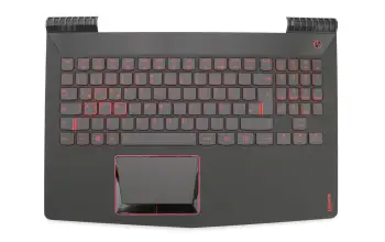 Tastatur inkl. Topcase DE (deutsch) schwarz/schwarz mit Backlight original für Lenovo Legion Y520-15IKBN (80WK)