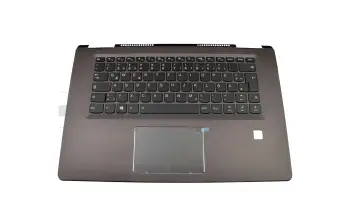 5CB0M14142 Original Lenovo Tastatur inkl. Topcase DE (deutsch) schwarz/grau mit Backlight