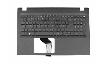 Tastatur inkl. Topcase DE (deutsch) schwarz/schwarz original für Acer TravelMate P2 (P257-M)