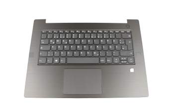 5CB0Q64414 Original Lenovo Tastatur inkl. Topcase DE (deutsch) grau/grau für Fingerprint-Scanner