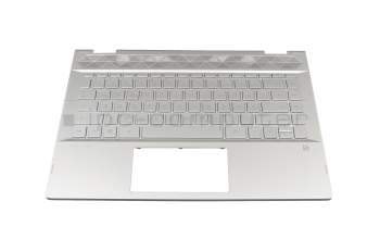 L18953-041 Original HP Tastatur inkl. Topcase DE (deutsch) silber/silber mit Backlight