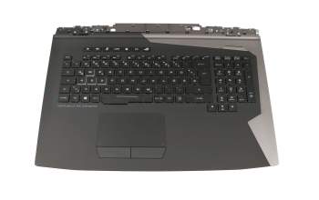 Tastatur inkl. Topcase DE (deutsch) schwarz/schwarz mit Backlight - ohne Lautsprecher - original für Asus ROG G703GX