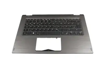 Tastatur inkl. Topcase DE (deutsch) schwarz/grau original für Acer Spin 3 (SP314-51)