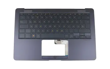 90NB0EI1-R30410 Original Asus Tastatur inkl. Topcase DE (deutsch) schwarz/blau mit Backlight