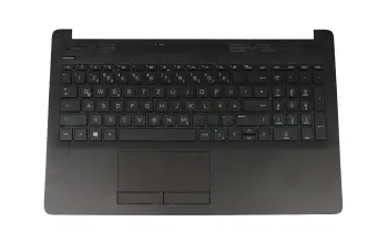 L20387-041 Original HP Tastatur inkl. Topcase DE (deutsch) schwarz/schwarz (Rautenmuster)