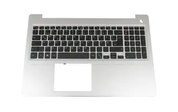 6FRY5 Original Dell Tastatur inkl. Topcase DE (deutsch) schwarz/silber