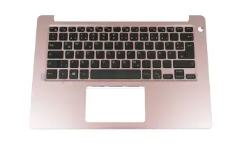 TGYNK Original Dell Tastatur inkl. Topcase DE (deutsch) schwarz/pink