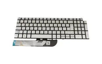 V1RFC Original Dell Tastatur DE (deutsch) silber mit Backlight