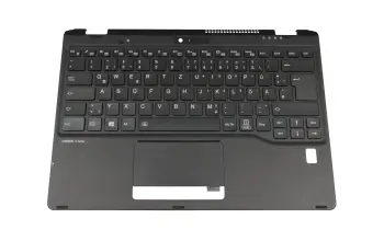 FUJ:CP776755-XX Original Fujitsu Tastatur inkl. Topcase DE (deutsch) schwarz/schwarz mit Backlight