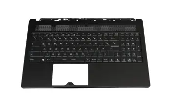 957-16K62E-C07 Original MSI Tastatur inkl. Topcase DE (deutsch) schwarz/schwarz mit Backlight