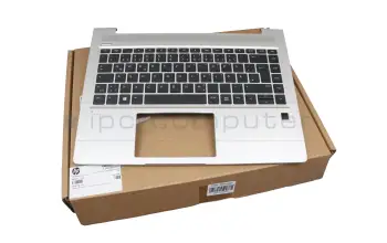 Tastatur inkl. Topcase DE (deutsch) schwarz/silber mit Backlight original für HP ProBook 440 G6