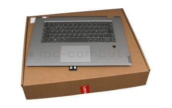 Tastatur inkl. Topcase DE (deutsch) grau/silber mit Backlight original für Lenovo IdeaPad C340-15IML (81TL)