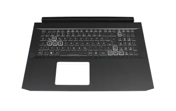 6B.Q84N2.077 Original Acer Tastatur inkl. Topcase DE (deutsch) schwarz/schwarz mit Backlight (GTX 1660/RTX 2060)