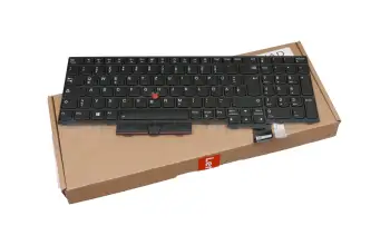 Tastatur inkl. Topcase DE (deutsch) schwarz/schwarz mit Mouse-Stick original für Lenovo ThinkPad P15v Gen 1 (20TQ/20TR)