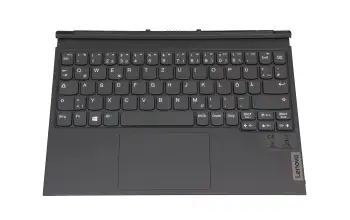 Tastatur inkl. Topcase DE (deutsch) dunkelgrau/grau original für Lenovo IdeaPad Duet 3 10IGL5 (82AT)