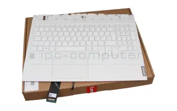 5CB1C74876 Original Lenovo Tastatur inkl. Topcase DE (deutsch) weiß/weiß mit Backlight