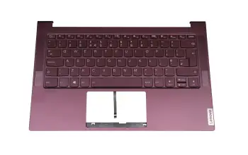5CB0X55922 Original Lenovo Tastatur inkl. Topcase UK (englisch) lila/lila mit Backlight