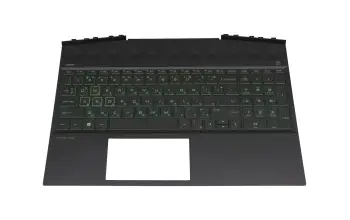 L58826-261 Original HP Tastatur inkl. Topcase RU (russisch) schwarz/schwarz mit Backlight