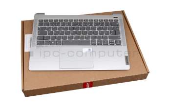 Tastatur inkl. Topcase DE (deutsch) grau/silber mit Backlight original für Lenovo IdeaPad 5 Pro-14ACN6 (82L7)