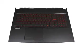 957-17E51E-C02 Original MSI Tastatur inkl. Topcase DE (deutsch) schwarz/schwarz mit Backlight