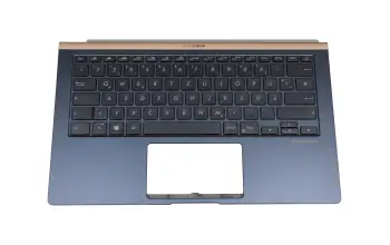 90NB0JQ1-R32GE0 Original Asus Tastatur inkl. Topcase DE (deutsch) schwarz/blau mit Backlight