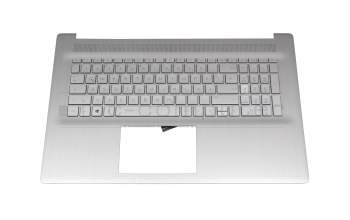 Tastatur inkl. Topcase DE (deutsch) silber/silber original für HP 17-cn1000