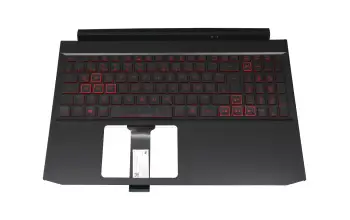 6B.Q7KN2.046 Original Acer Tastatur inkl. Topcase DE (deutsch) schwarz/rot/schwarz mit Backlight